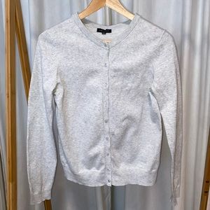 Lord & Taylor Grey Button Down Cardigan Sweater - Size Small